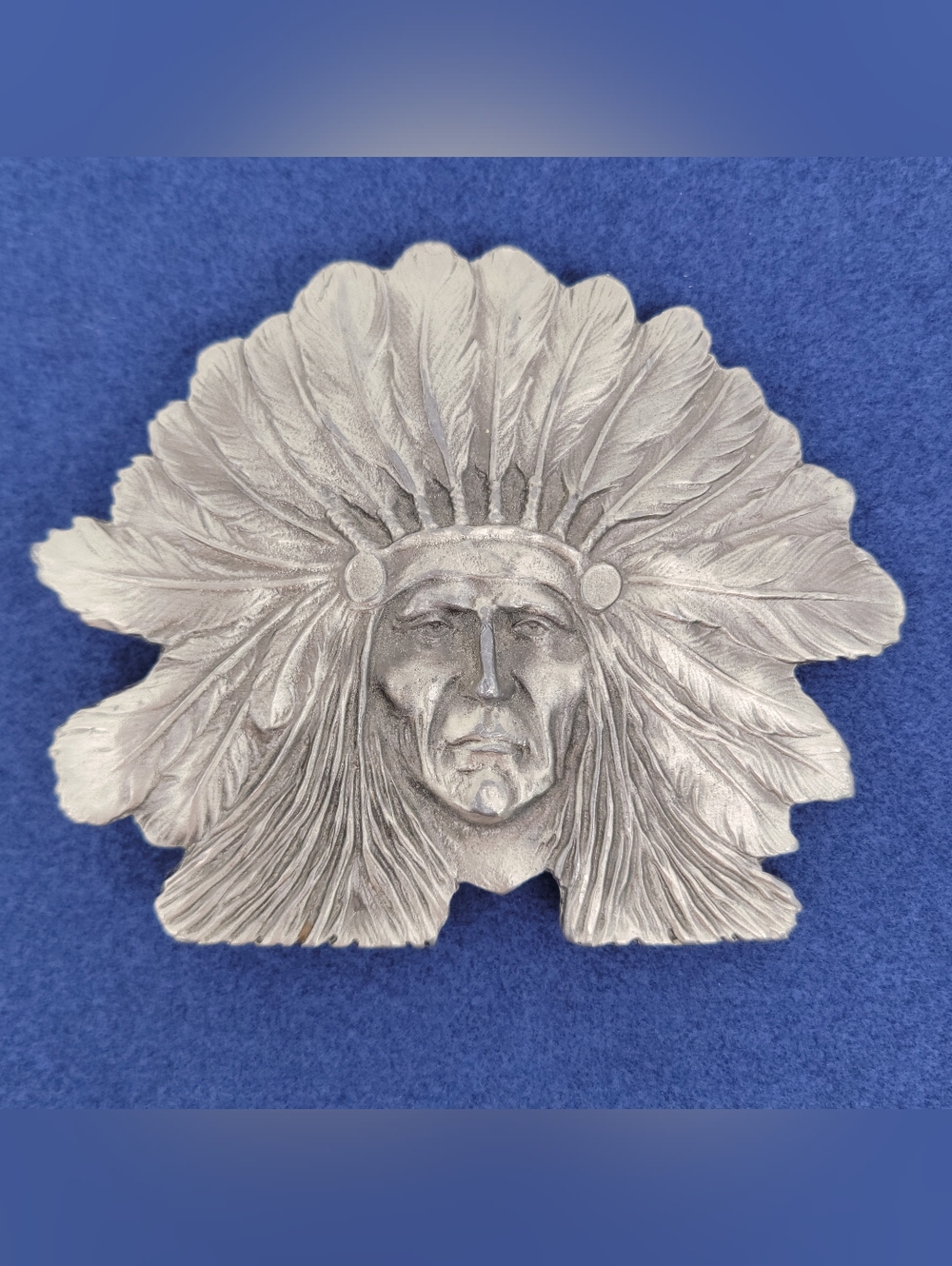 Great American Buckle Co Chicago Native American Belt Buckle 1976 LE